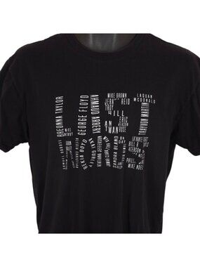 Last Words T Shirt Mens Size Medium Black Lives Matter Say Their Names